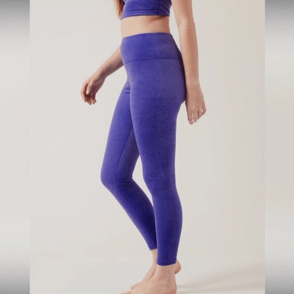 Small - ATHLETA - Elation Velvet Tight Blue Leggings NEW $109 msrp - Picture 2 of 6